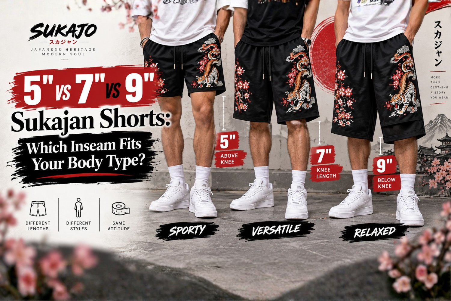 5" vs 7" vs 9" Sukajan Shorts: Which Inseam Fits Your Body Type